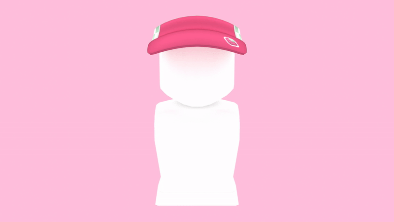 Checkered Strawberry Visor