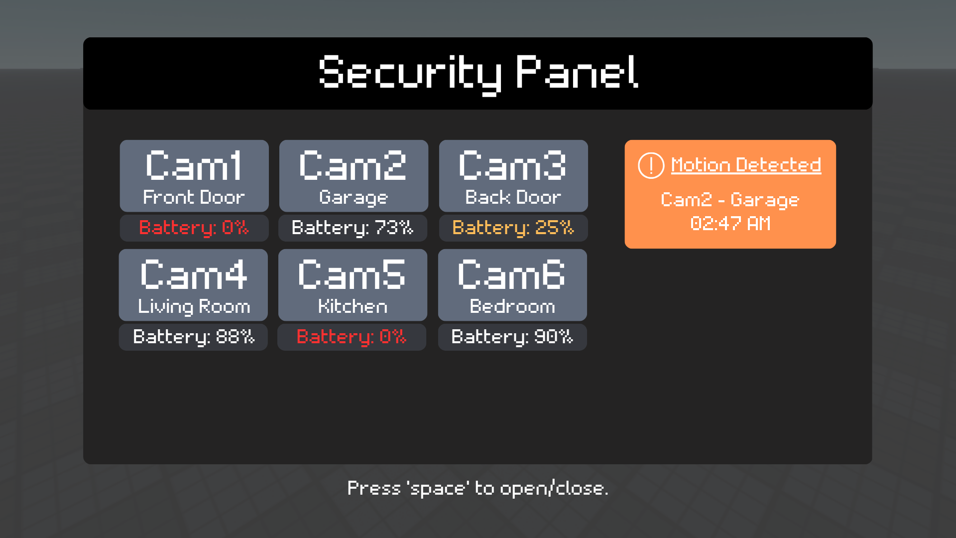 Security Panel UI for In-Game System - Creations Feedback - Developer ...