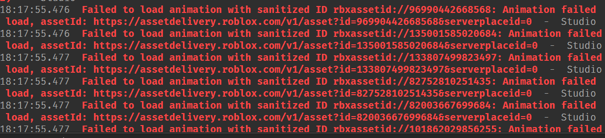 Failed to load animation with sanitized ID? - Engine Bugs - Developer ...