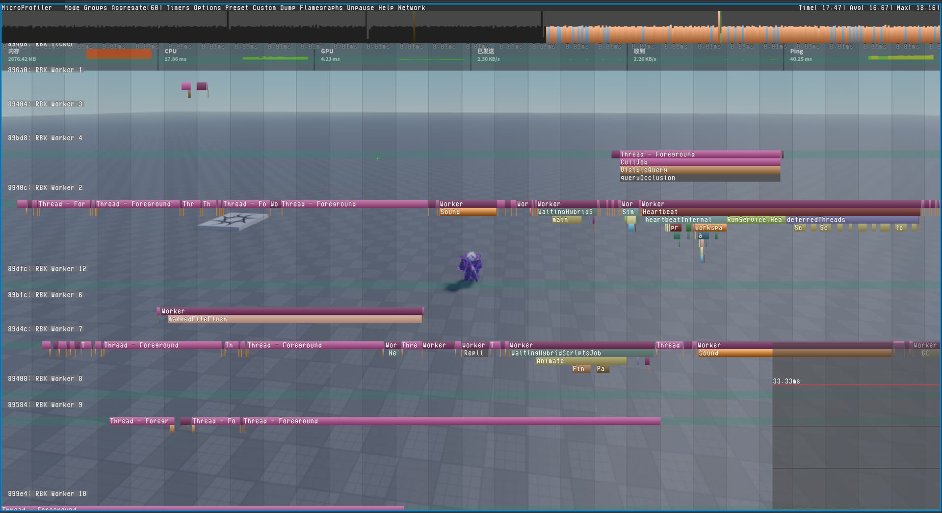 The FPS (frames per second) of the Roblox Studio editor has decreased ...