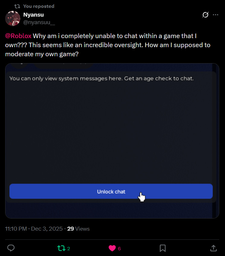 Age Checks to Access Chat, Studio Team Create, and Links on Roblox