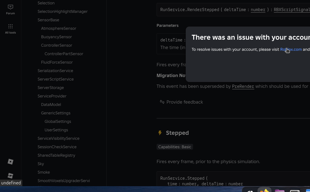 Issue with your account