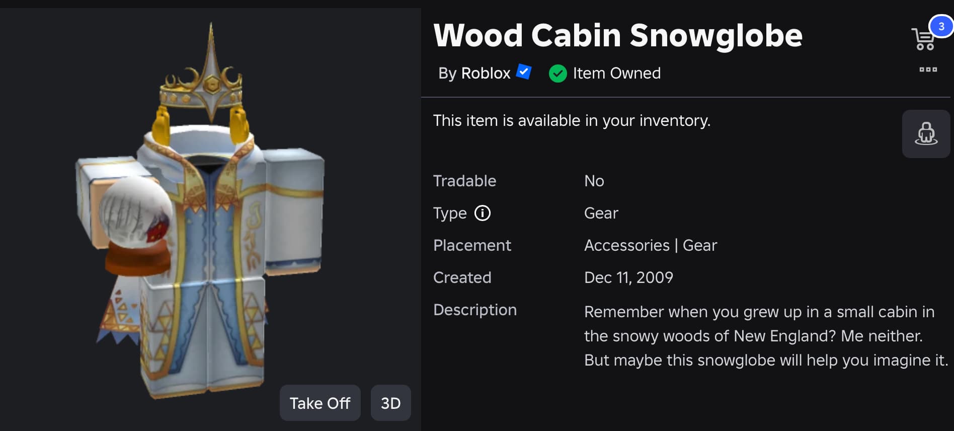 Wood Cabin Snowglobe