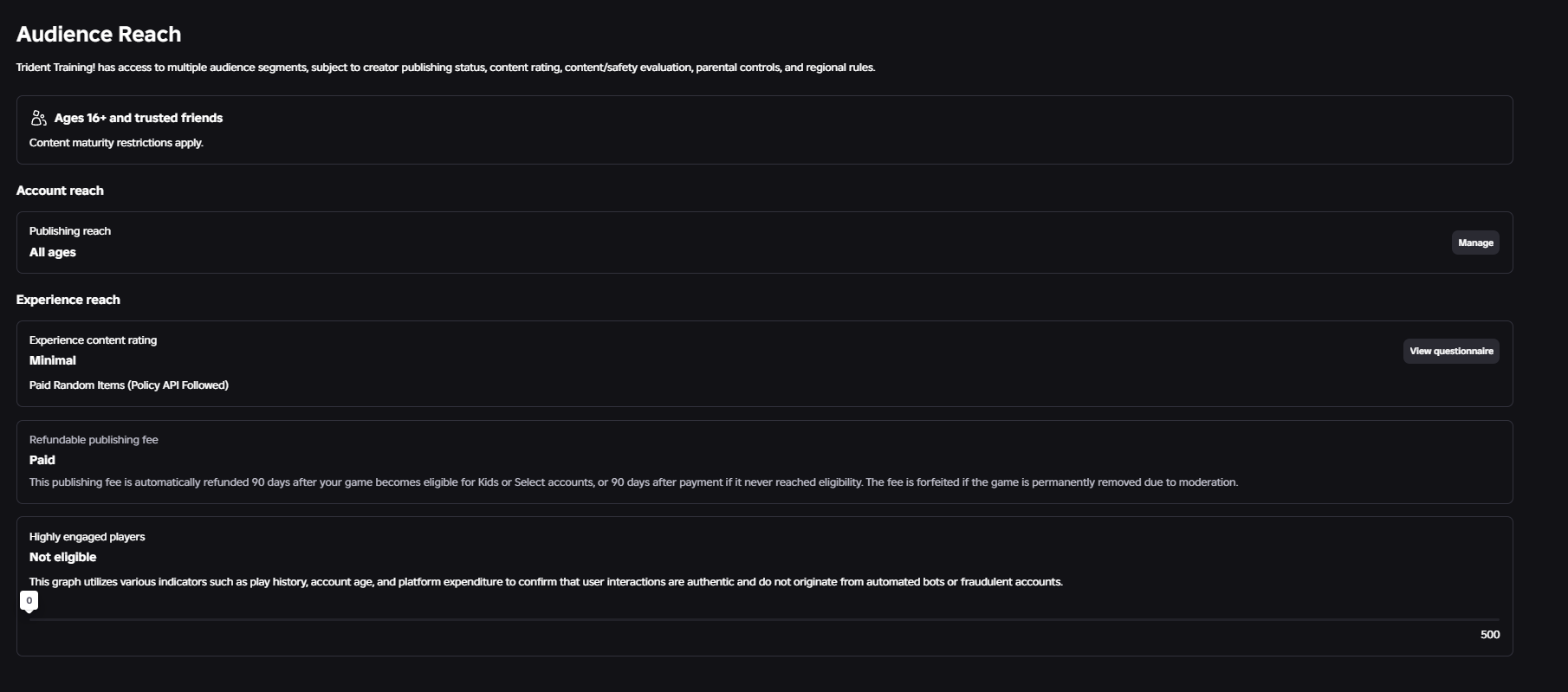 Publishing Game Issue [Version 2.0] - Platform Usage Support ...
