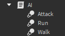 How to make AI from walking to running after see player - Scripting ...
