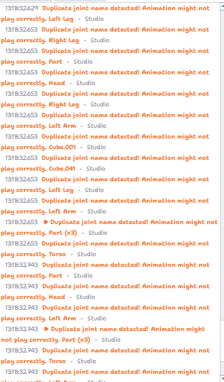 Animations not playing correctly, spamming error - Engine Bugs ...