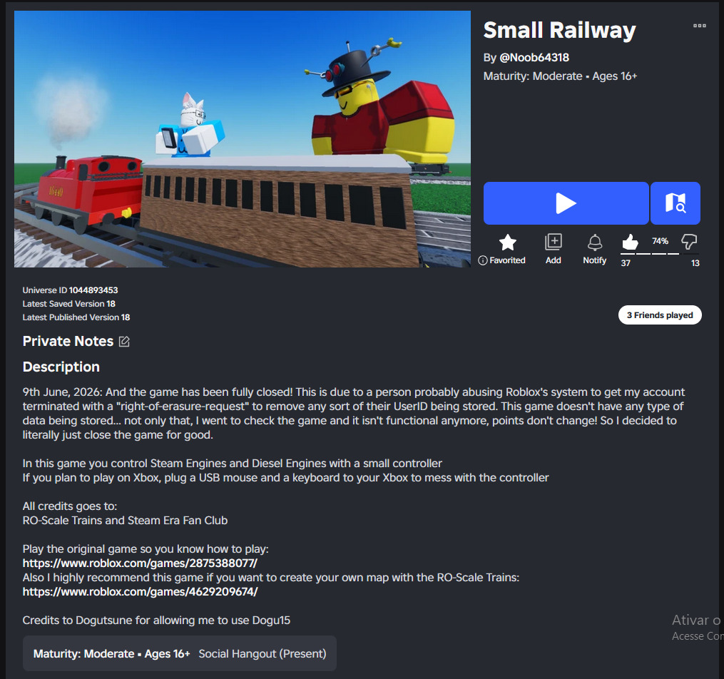Roblox R2 Removed Right to Be Forgotten - Keep getting messages despite having no ...