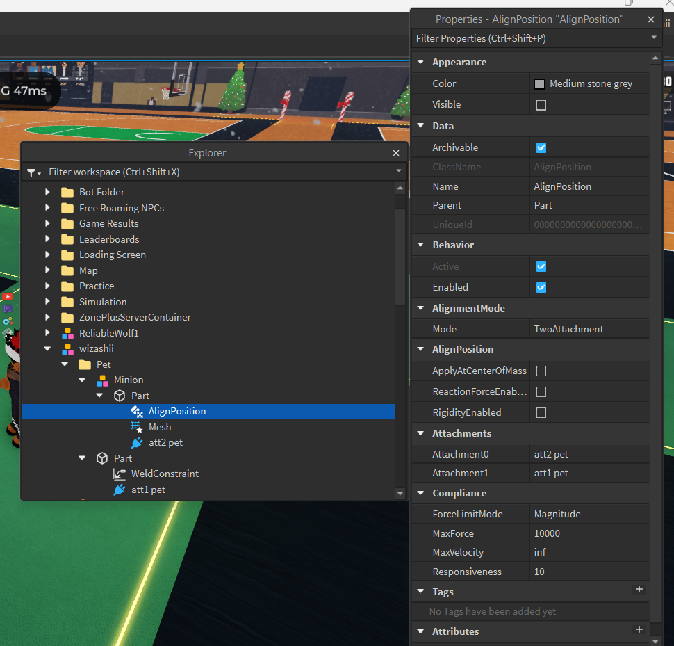 AlignPosition Properties