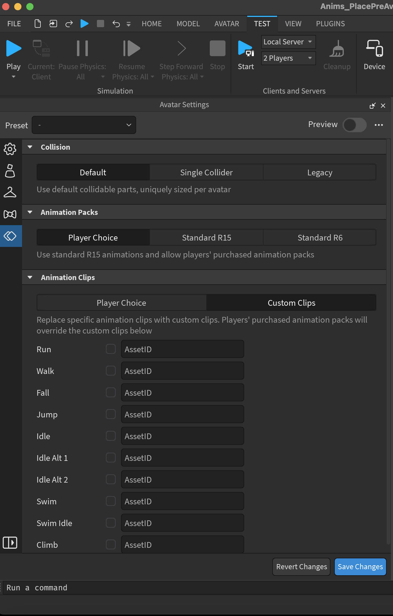 New Avatar Settings break custom Animations - Engine Bugs - Developer ...