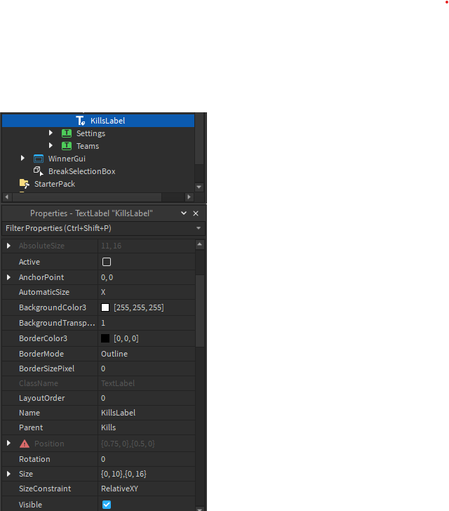 Help with setting position and size - Scripting Support - Developer ...