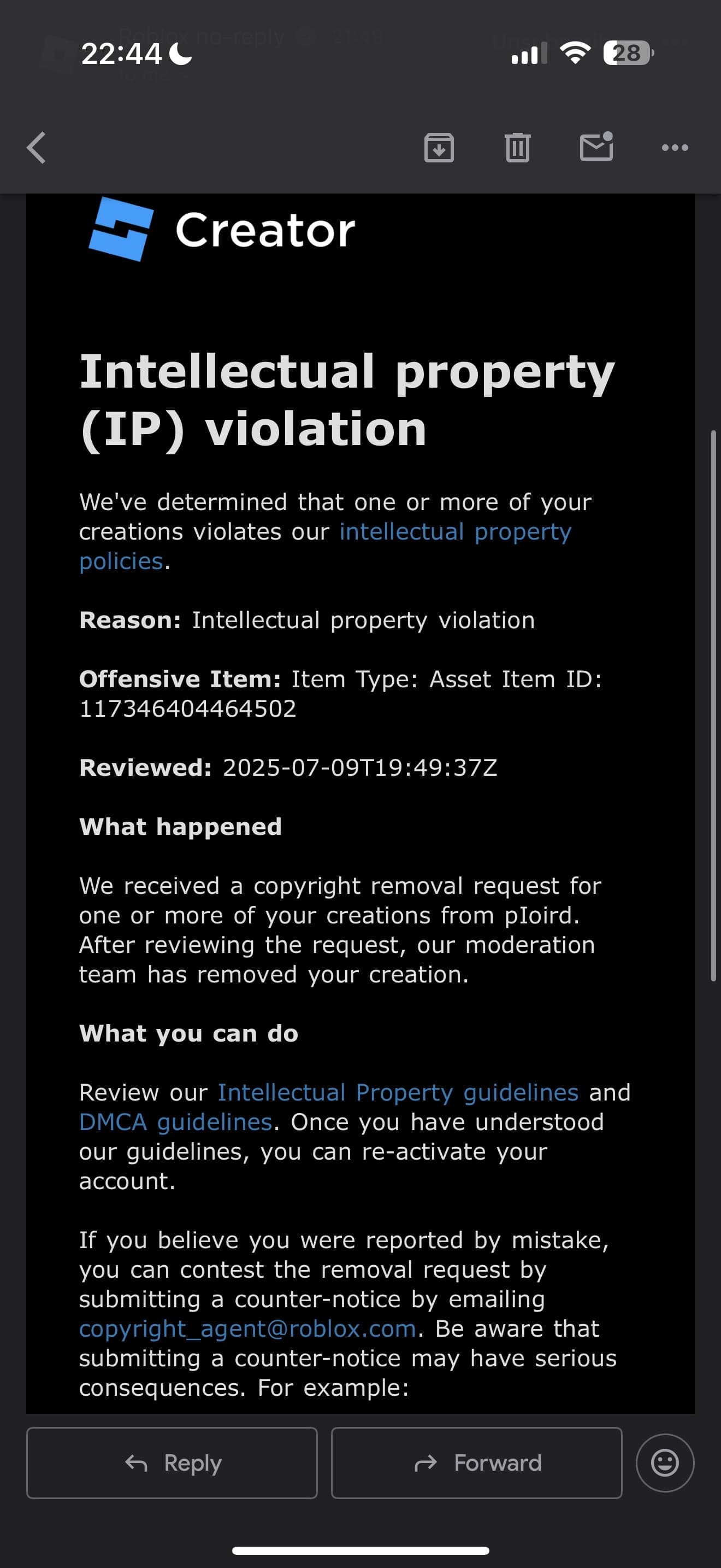 user_7b90df9b様　リクエスト　おまとめ10点 Roblox dmca system was abused - Catalog Asset Bugs - Developer