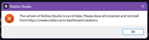 Cannot open Studio, says it is out of date - Studio Bugs - Developer ...