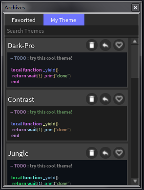 Schemes+ ,plugin to easily edit your script editor - Community ...