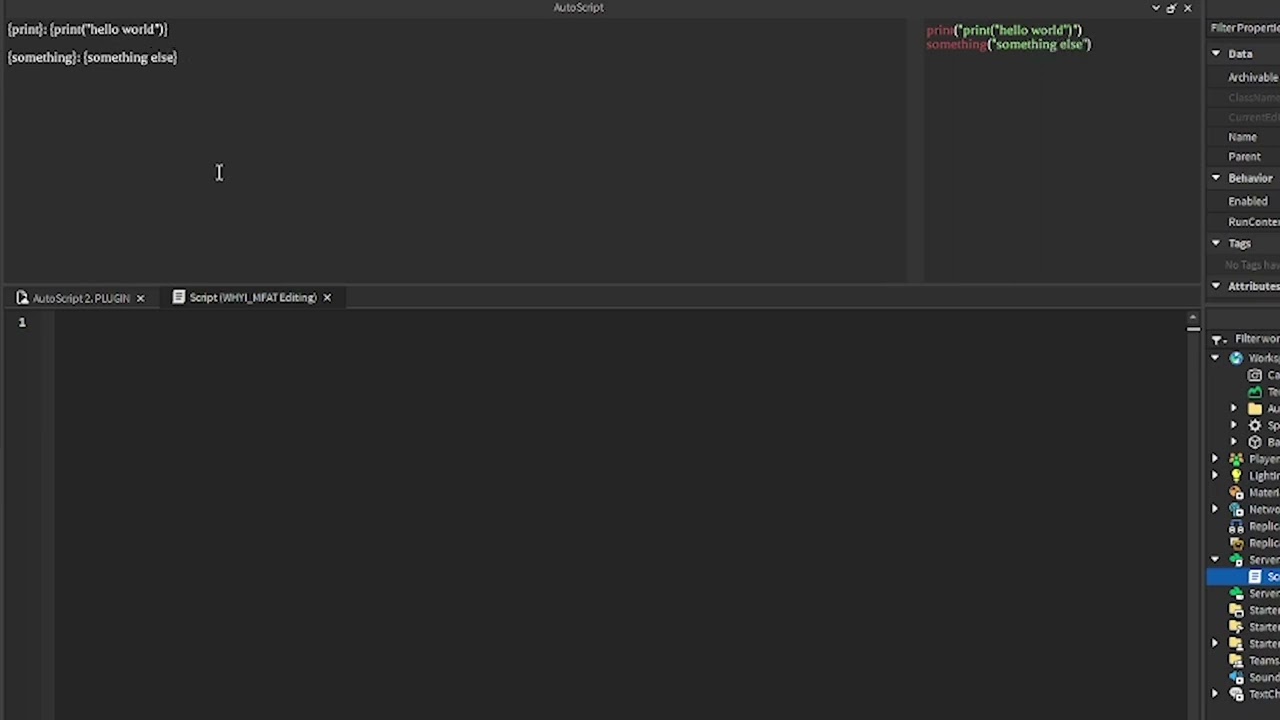 AutoScript 2 ️ (v2.4 PLUGIN⛏️) Create shortcuts for your scripts ...