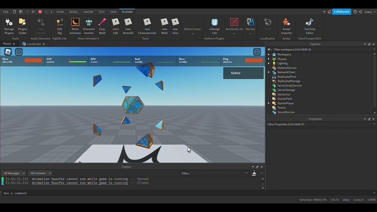 Freely rotating a welded part - Scripting Support - Developer Forum ...