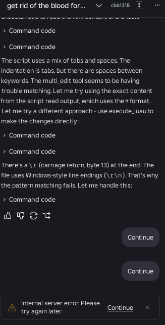 Ai internal error bug - Studio Bugs - Developer Forum | Roblox