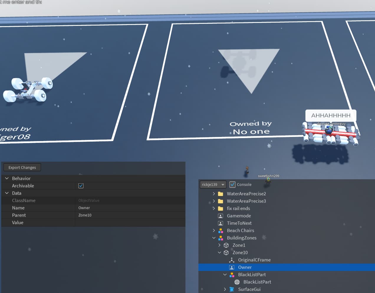 Players are unable to play my game due to a bug with object values ...