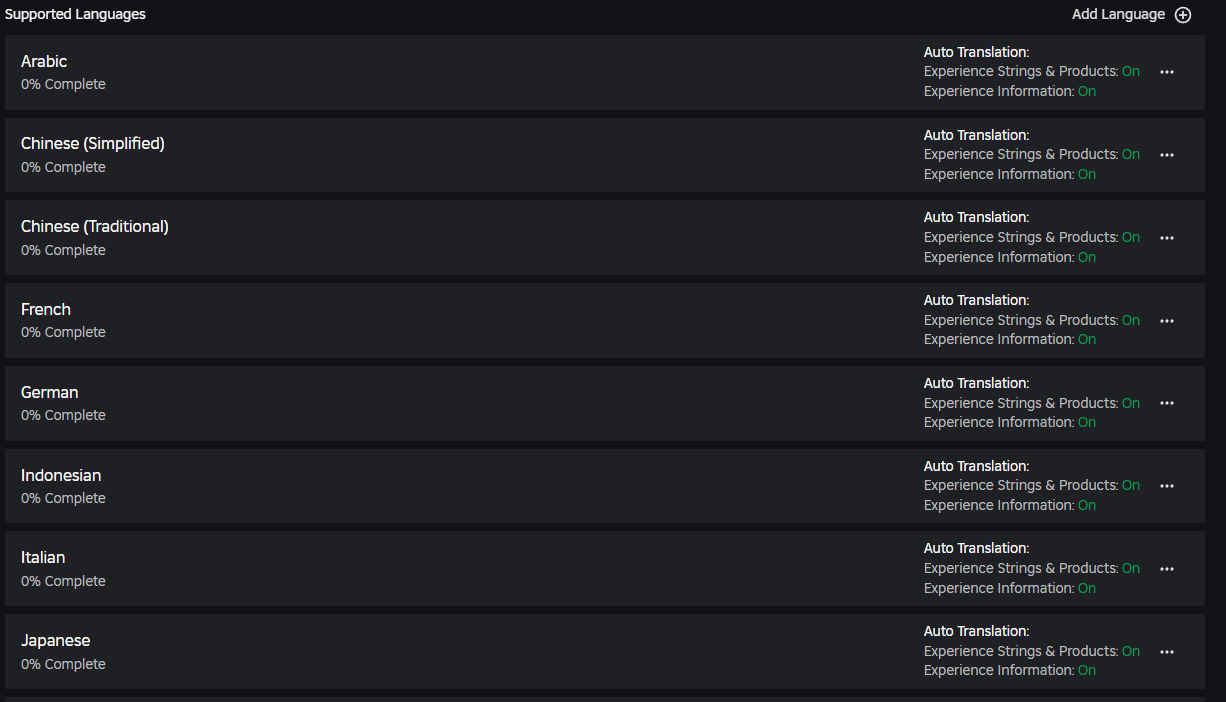 Automatic Translation Is Blocked At 0 Other Bugs Developer Forum 