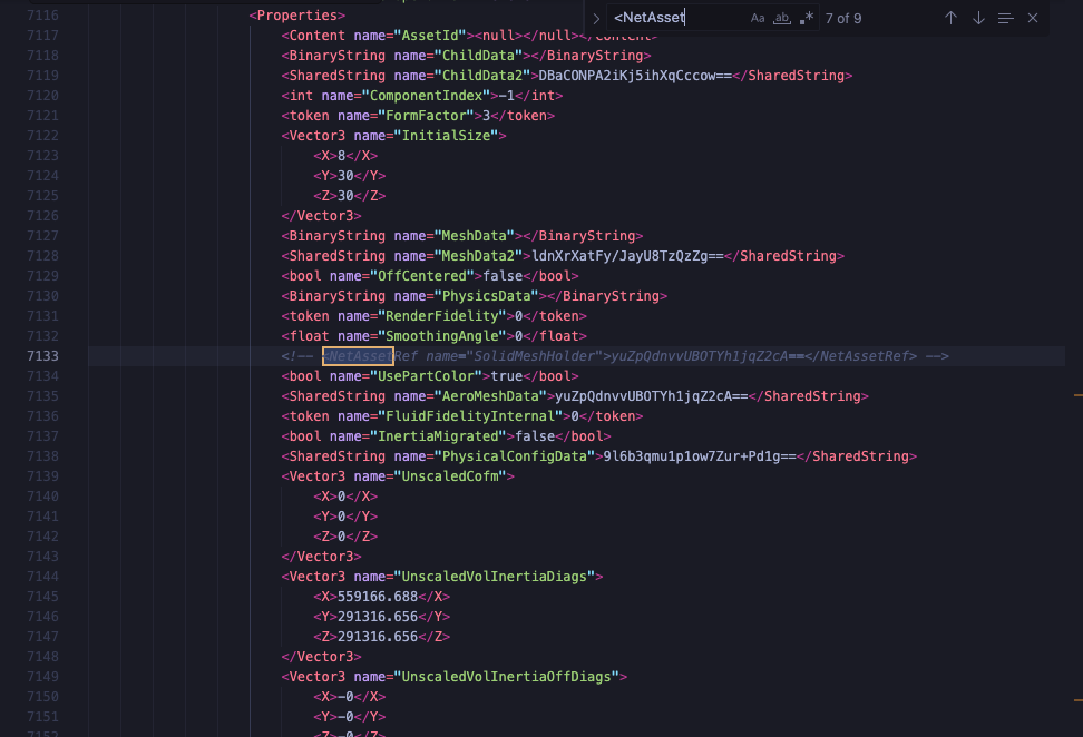 Unknown Referenced NetAsset md5, when saving Place File to .rbxlx