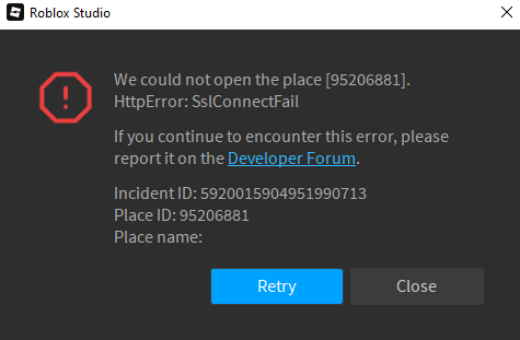 Assets not loading fully in every Roblox experience, unable to edit ...