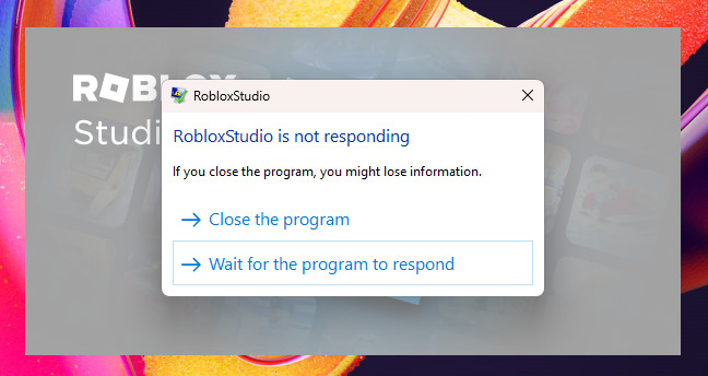 Roblox Studio Not Opening (Not Responding every single time) - Platform  Usage Support - Developer Forum