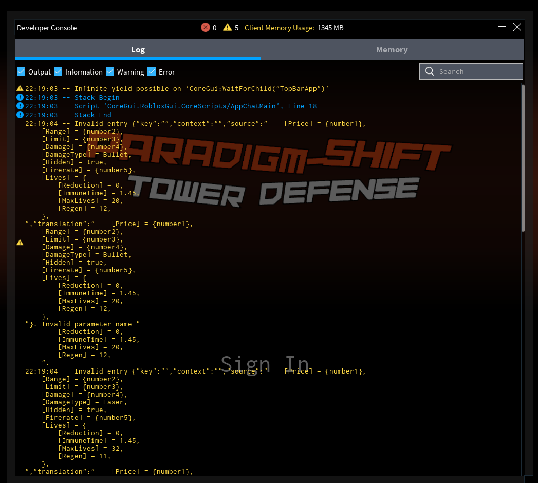 Strange warnings in output when playtesting - Studio Bugs - Developer ...