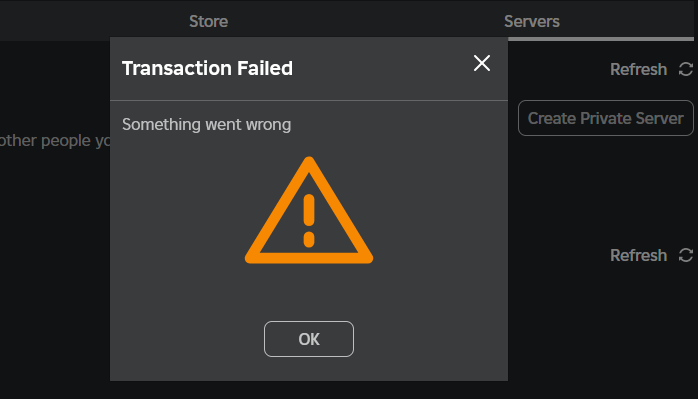 Can't buy VIP Server - Platform Usage Support - Developer Forum | Roblox